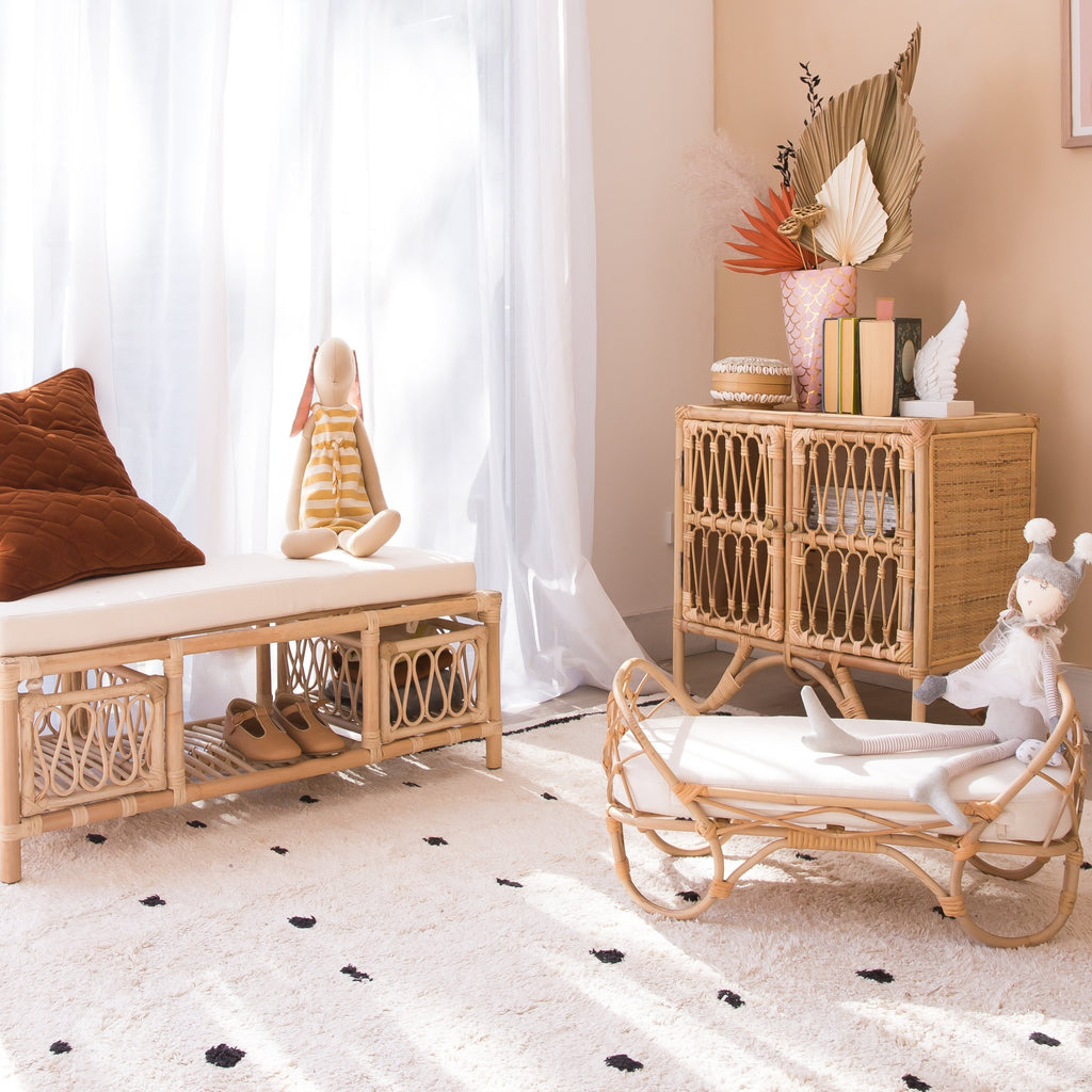 Rattan Dolls Bed | Mini Day Bed | Rattan Daybed | RELAAX
